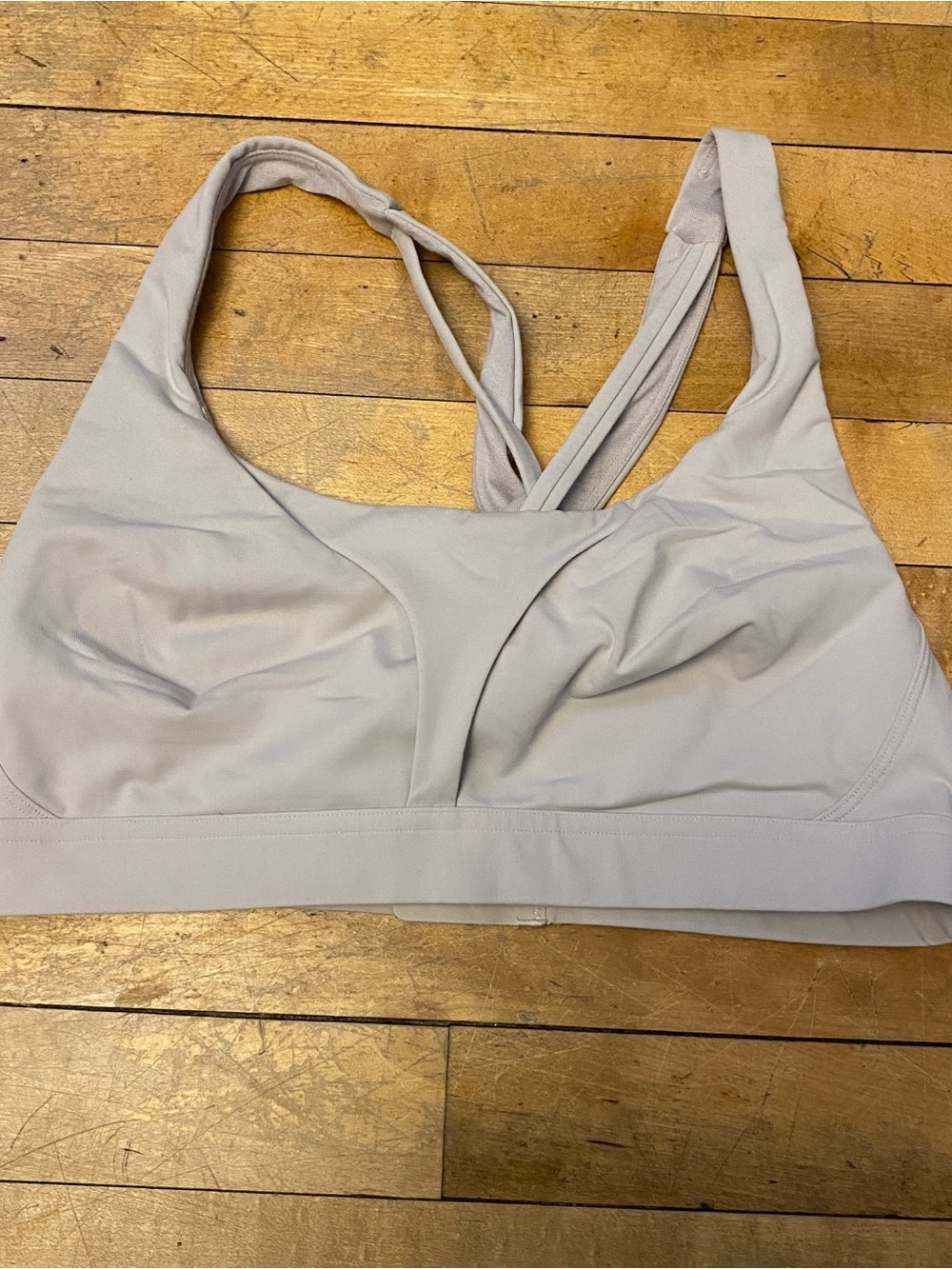 lululemon athletica Beige Wireless Cross-Back Sports Bra